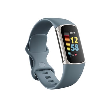 FITBIT - CHARGE 5 BLU ACCIAIO / PLATINO