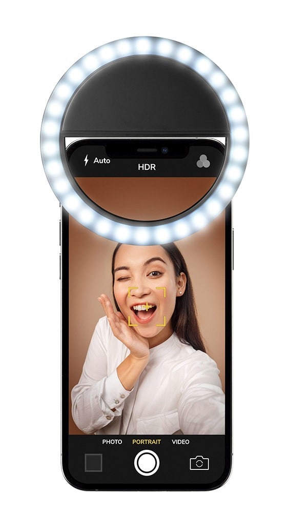 CELLULAR LINE - SELFIE RING POCKET UNIV. NERO