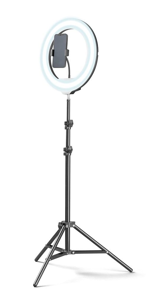 CELLULAR LINE - SELFIE RING PRO UNIV. NERO