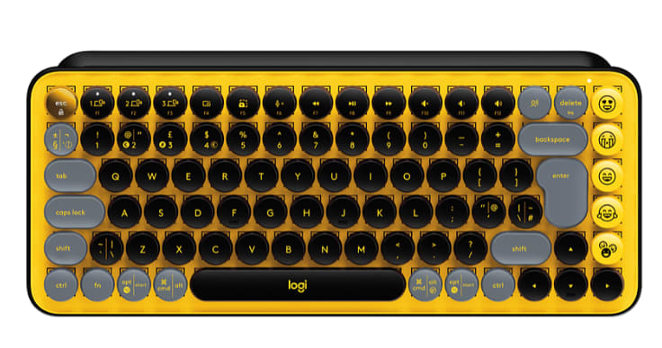 LOGITECH - KEYS WIRELESS POP YELLOW TASTO EMOJI