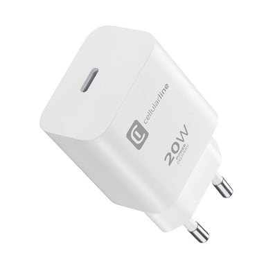 CELLULAR LINE - CARICABATTERIA RETE APPLE 20W SMALL BIAN