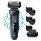 BRAUN - RASOIO SERIE5 BLU REGOLABARBA+5 PETTINI