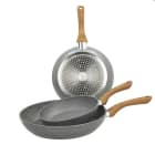 TOGNANA - SET 3 PADELLE WOOD INDUZ CM 20-24-28