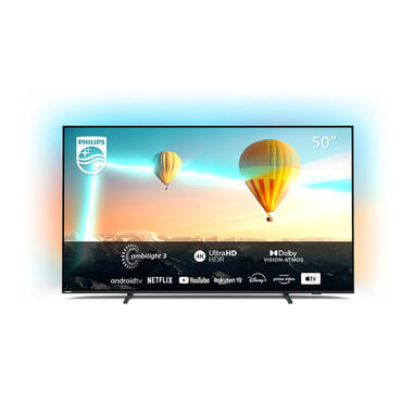 PHILIPS - LED 50 4K AMBIL. 4HDMI 2USB HEVC S2 ANDR