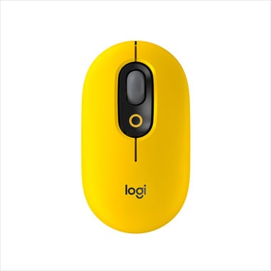 LOGITECH - MOUSE WIRELESS POP YELLOW TASTO EMOJI
