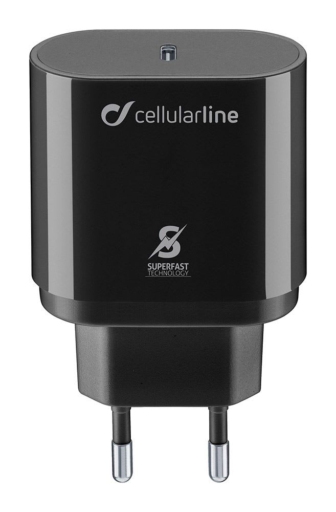 CELLULAR LINE - CARICABATTERIE RETE SAM USB-C 25W NERO CEEACHSMUSBCPD25WK