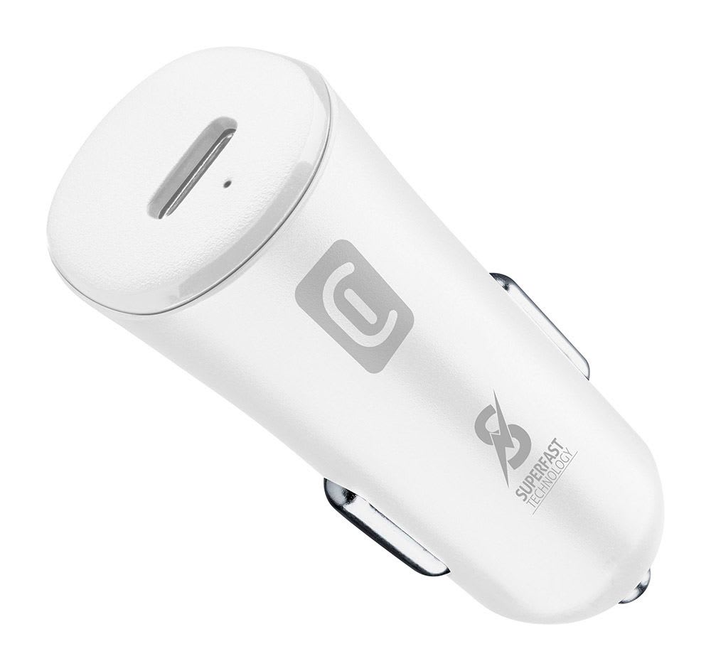 CELLULAR LINE - CARICABATTERIA AUTO SAM USB-C 25W BIANCO