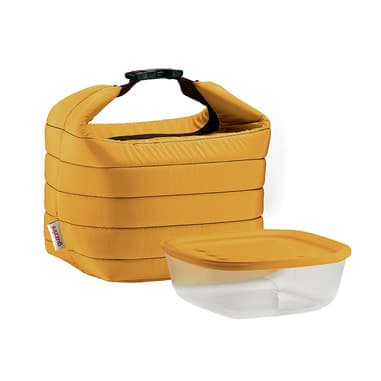 GUZZINI - SET BORSA TERMICA CON CONT. GIALLO OCRA