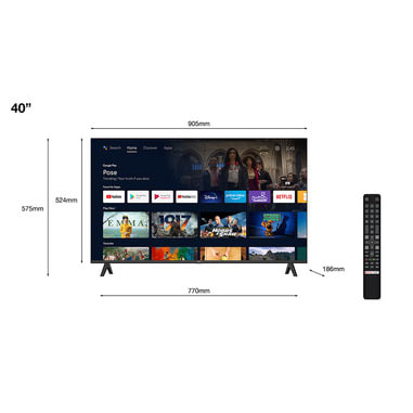 TCL - LED 40''FHD 2HDMI USB HEVC S2 ANDROID