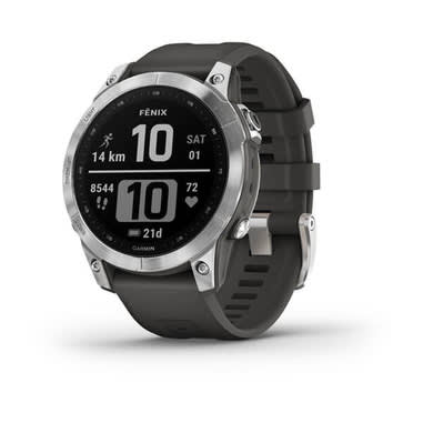 GARMIN - FENIX 7 SILVER W/GRPHTE BND