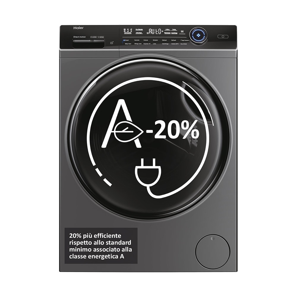 HAIER - LAVATR.12 KG CL A-20  1400 VAP ANTRACITE
