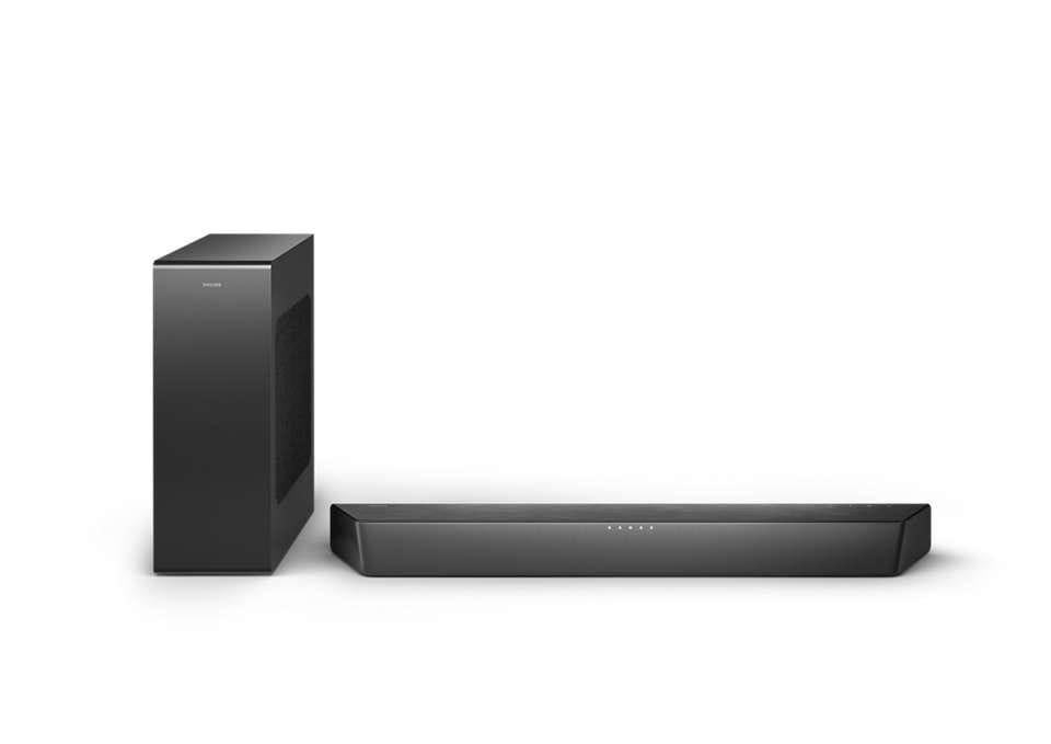 PHILIPS - SOUNDBAR NERO 2.1 CANALI 520 W