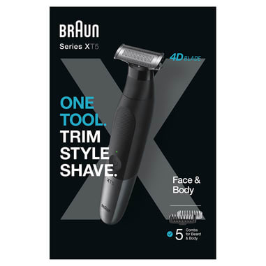 BRAUN - RASOIO RIFINITORE VISO CORPO4 PETTINI WD