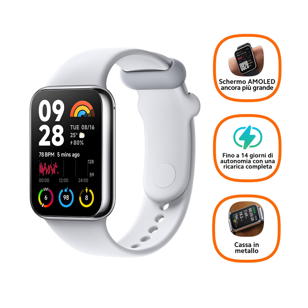 XIAOMI - SMART BAND 8 PRO LIGHT GREY