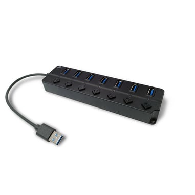 TEKLIO - HUB USB 3.0 7XUSB3.0 NERO PLASTICA
