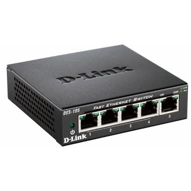 D-LINK - SWITCH DESKTOP 5 PORTE 10/100 METAL DLKDES105