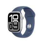 APPLE - WATCH 10 42MM SIL DENIM SPO BAND S/M