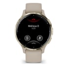 GARMIN - SMARTWATCH VENU 3S FRENCH GRAY+SOFT GOLD