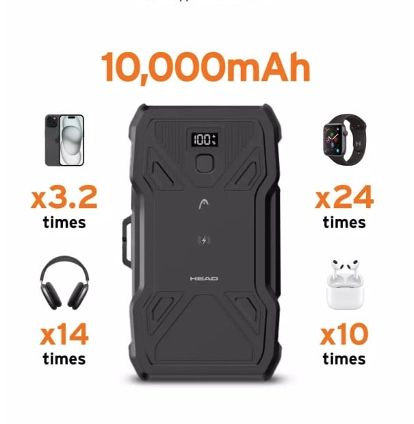 FORNITORE GENERICO - POWERBANK SOLARE 10000 HEAD