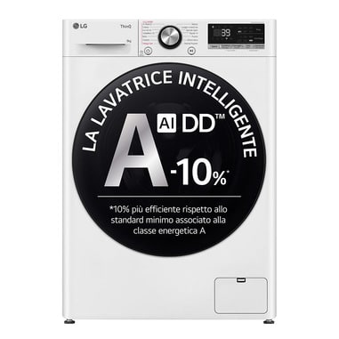 LG - LAVATRI 9KG A-10  1400 VAPO WIFI85X60X57