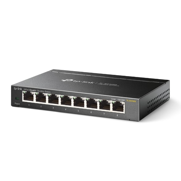 TP-LINK - SWITCH 8 PORTE GIGABIT 10/100/1000 METAL
