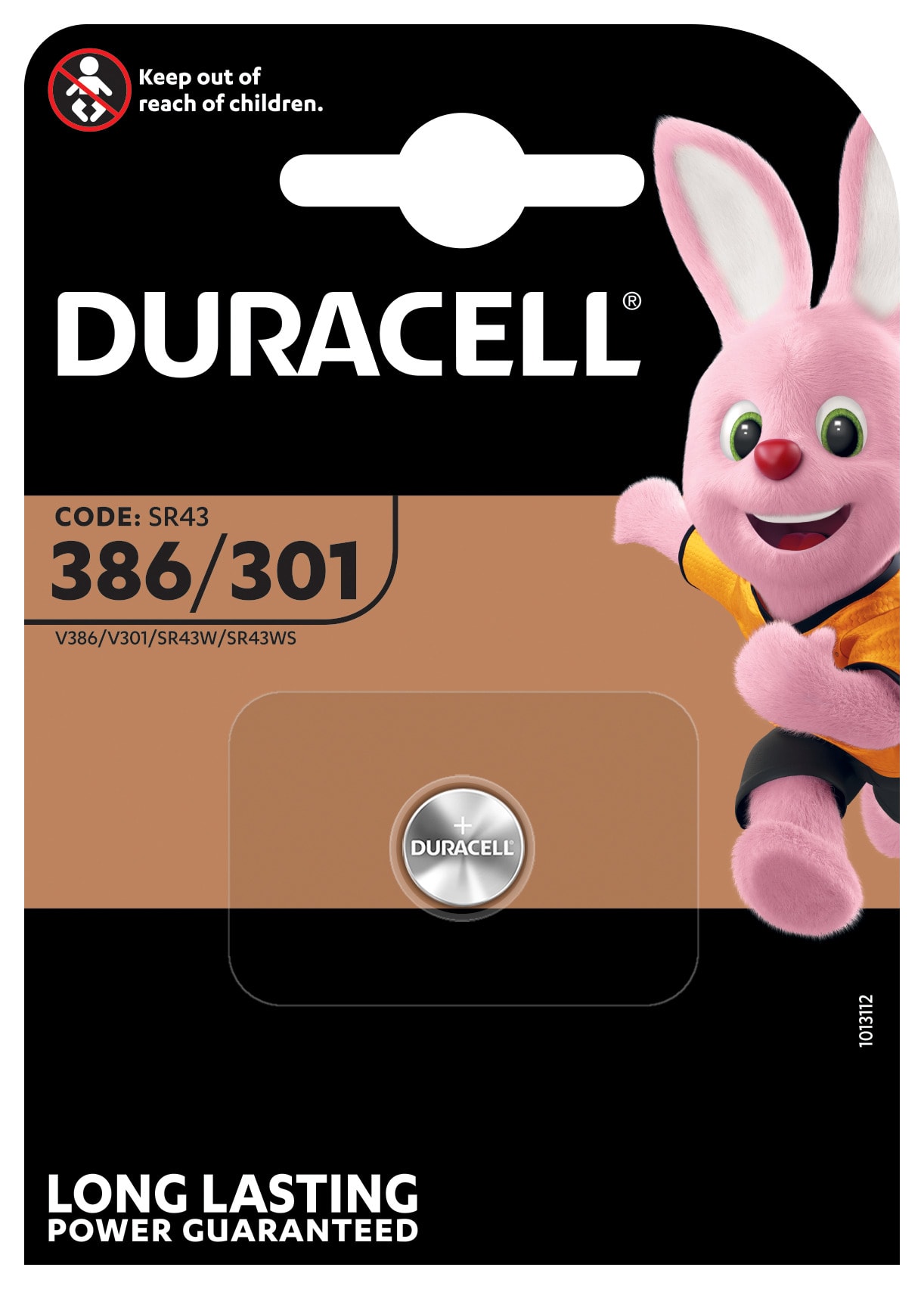 DURACELL - D386/301 BLISTER 1 BATT ARG 1,5V X OROL. DU82