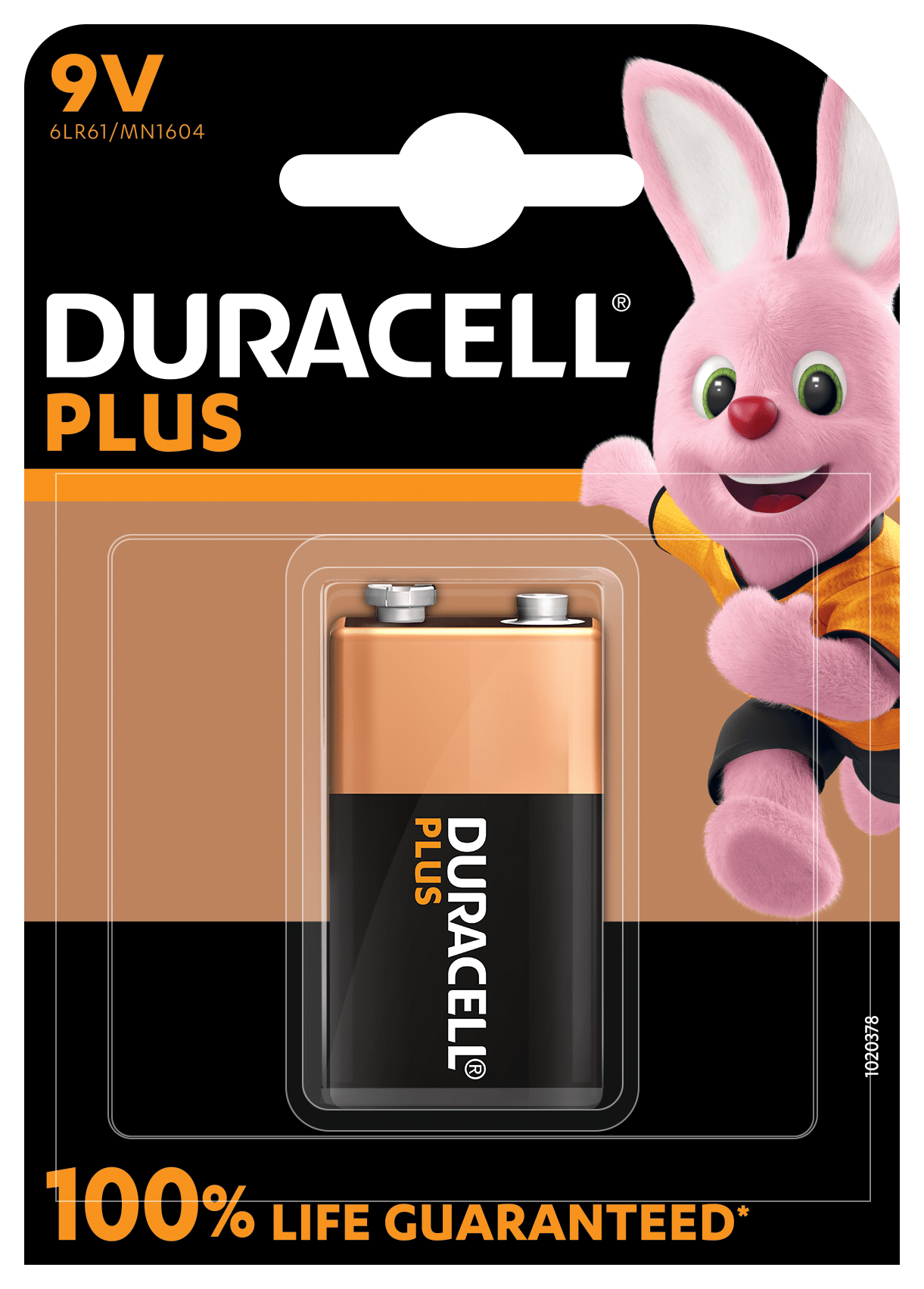 DURACELL - MN1604 BLISTER 1 BATT PLUS POWER 9V DU0503