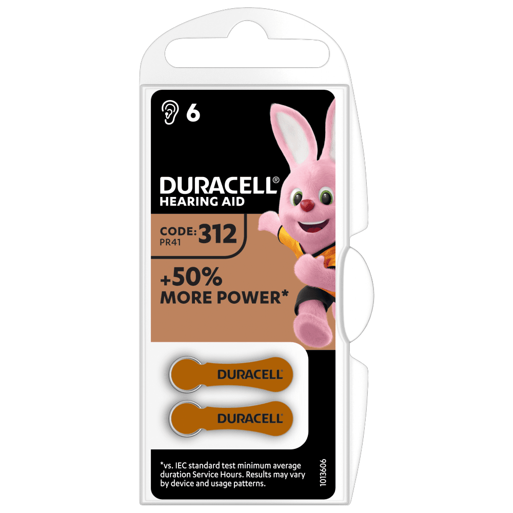 DURACELL - TAB312 BLISTER 6 BATT 1,4V APP ACUSTICI DU79R1
