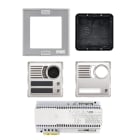 URMET - Kit base impianto video con pulsantiera Sinthesi S2 e alimentatore di sistema Coax.