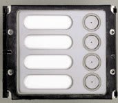 URMET - modulo 4 pulsanti in acciaio k-steel ric.mod.4pul.s/pe puls.k-steel 201155/14A
