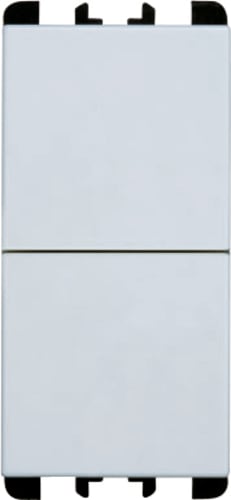 URMET - Pulsanti indipendenti, morsetti a vite, 1 modulo, 1P NO + 1P NO 10A, Nea, bianco PULS.IND 1PNO+1PNO 10A 1M TSTB.