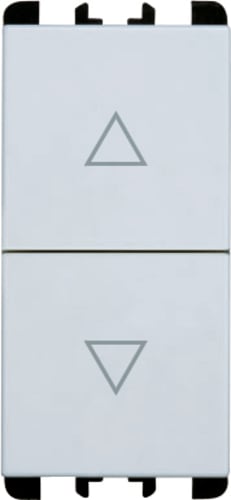 URMET - Pulsanti interbloccati, morsetti vite, 1 modulo, 1P NO + 1P NO 10A, Nea, bianco PULS.INT 1PNO+1PNO 10A 1M TSTB.