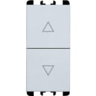 URMET - Pulsanti interbloccati, morsetti vite, 1 modulo, 1P NO + 1P NO 10A, Nea, bianco PULS.INT 1PNO+1PNO 10A 1M TSTB.