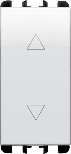 URMET - Commutatore 3 posizioni, morsetti a vite, 1 modulo, 10A, Nea, bianco ghiaccio COMMUTATORE 3PS 1P 10A 1M BG