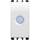 URMET - Diffusore trasparente TR LED verde 1 modulo Nea bianco ghiaccio BG.