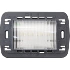 URMET - Lampada segnapasso a LED bianco con supporto, 230V, 3 moduli Nea.