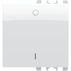URMET - Copritasto simbolo 01 INT, 2 moduli, bianco ghiaccio.