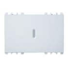 URMET - Copritasto illuminabile per interruttore, deviatore, pulsante 1P, 3 moduli, Nea, bianco, diffusore trasparente 3M.