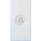 URMET - Copritasto illuminabile simbolo campanello 1 modulo Nea bianco DIFF.TRASP.CAMP.1M