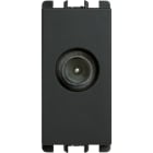 URMET - Presa TV diretta maschio, 1 modulo, attenuazione 0,5 dB, Nea, antracite IEC 169-2.