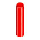 URMET - Tubo ABS rosso, linea 600, fornito in barre da 3m.
