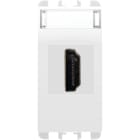 URMET - Connettore HDMI adattatore 19 poli F/F, 1 modulo, Nea, bianco ghiaccio PRESA HDMI BIANCO GHIAC. 1 MOD.
