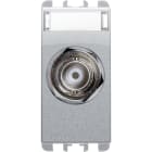 URMET - Presa coassiale BNC RG58 1 modulo a crimpare, Nea, alluminio, 50 Ohm, 1M.
