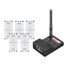 URMET - Kit connesso per tapparelle, sistema Radio Power su pulsante doppio serie NEA Simon-Urmet da 500 W.