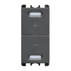 URMET - Dimmer universale doppio pulsante antracite 1 modulo univ. puls. antr.