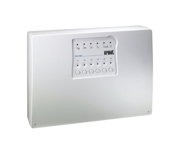 URMET - Centrale antintrusione a microprocessore multifunzione con 6 ingressi e 4 zone, 1061.