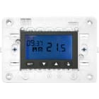 URMET - Cronotermostato elettronico digitale con supporto 3 moduli per scatola 503 a batterie Nea antracite LCD 3M.