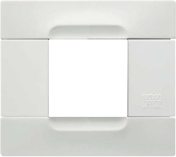 URMET - Placca tecnopolimero bianco helsinki 2 moduli Kàdra Monochrome.