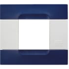 URMET - Placca tecnopolimero blu sidney 2 moduli serie bianca Kàdra 2MSS