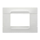URMET - Placca 3 moduli in tecnopolimero bianco Kàdra Monochrome 3MOD B.